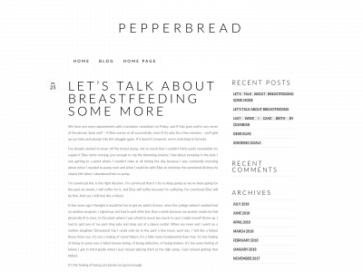 pepperbread.com snapshot