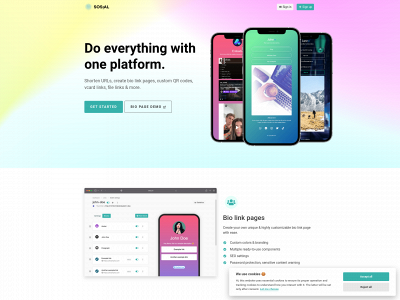 sosial.link snapshot
