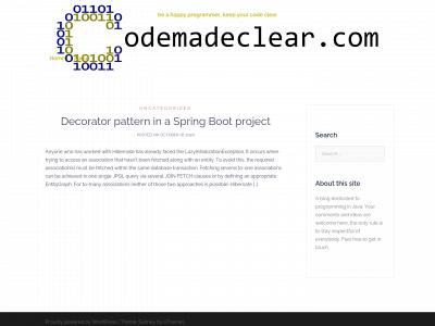 codemadeclear.com snapshot