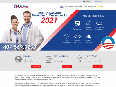 univistainsuranceorlando.com snapshot