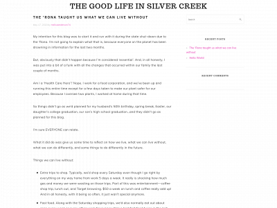 thegoodlifeinsilvercreek.com snapshot