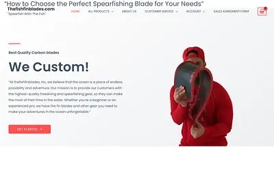 thefishfinblades.com snapshot