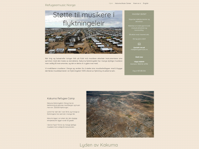 refugeemusic.no snapshot