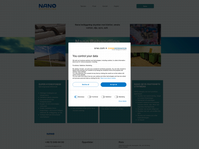 nanobehandling.se snapshot