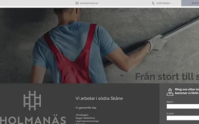 holmanasbygg.se snapshot