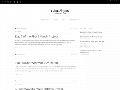 3weekprojects.com snapshot