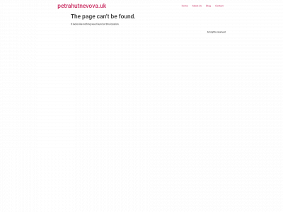 petrahutnevova.uk snapshot