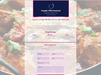 punjabitiffinfood.com snapshot