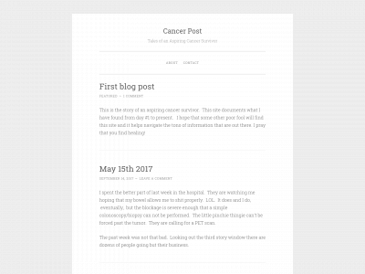 cancerpost.care snapshot