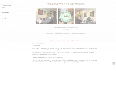brooklynframeworks.com snapshot