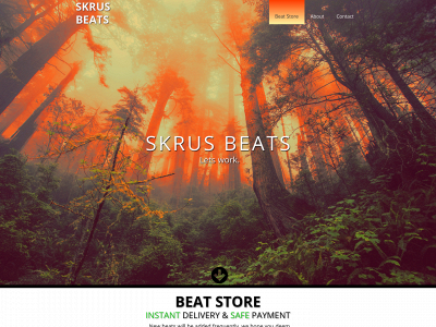 skrusbeats.com snapshot