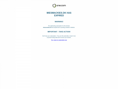 miesmackies.dk snapshot