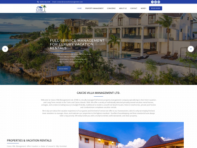caicosvillamanagement.com snapshot