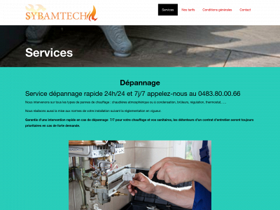 www.sybamtech.be snapshot