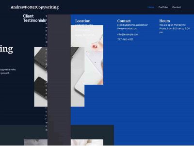 andrewpottercopywriting.com snapshot