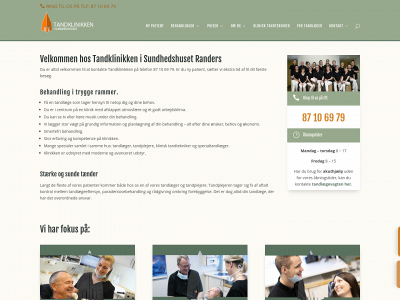 tandklinikkensundhedshuset.dk snapshot