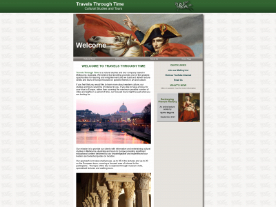 travelsthroughtime.com snapshot