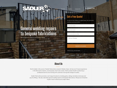 sadlerfabrications.co.uk snapshot