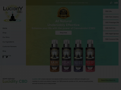 luciditycbd.com snapshot