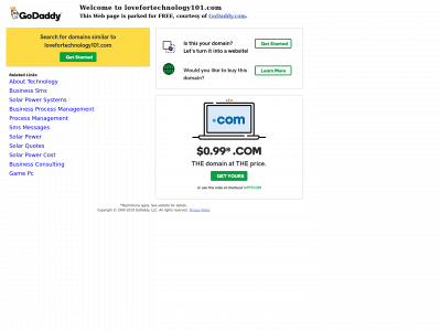 lovefortechnology101.com snapshot