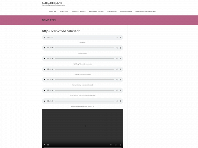 aliciahegland.com snapshot