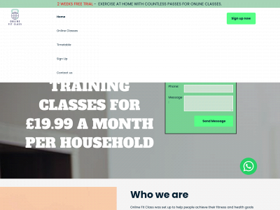 onlinefitclass.com snapshot