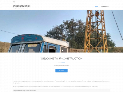 jpconstruction.in snapshot