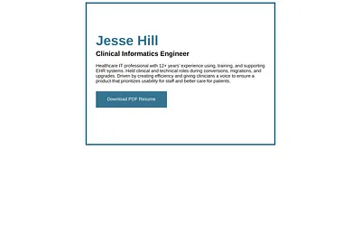 jessehill.net snapshot
