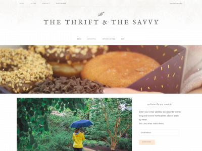 thethriftandthesavvy.com snapshot