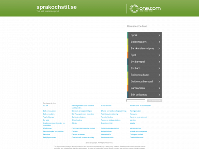 sprakochstil.se snapshot