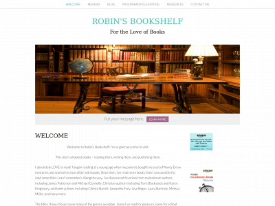 robinsbookshelf.com snapshot