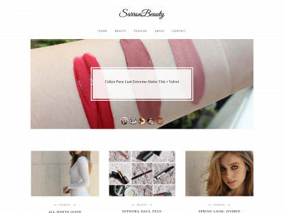 sarronbeauty.com snapshot