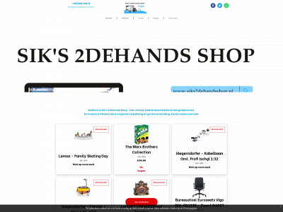 siks2dehandsshop.nl snapshot