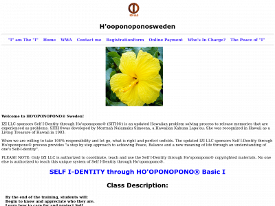 hooponoponosweden.se snapshot