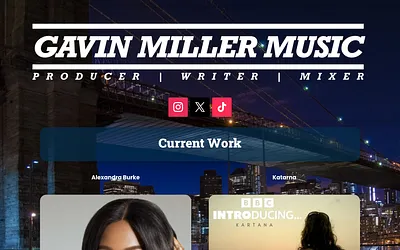 gavinmillermusic.com snapshot