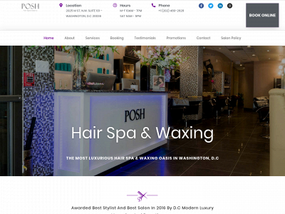 poshsalondc.com snapshot