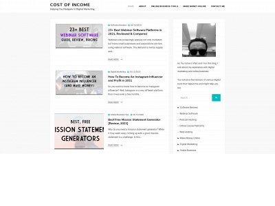 costofincome.com snapshot