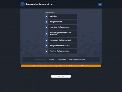 anewenlightenment.net snapshot