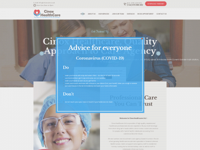 cinoxcare.co.uk snapshot