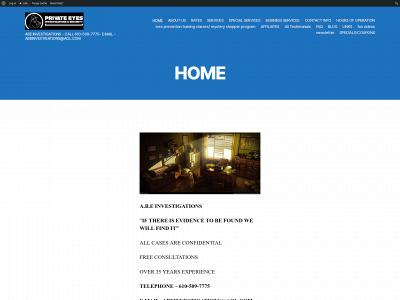 abeinvestigations.com snapshot