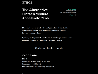 ethosfin.tech snapshot