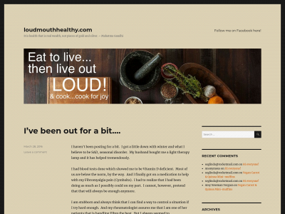 loudmouthhealthy.com snapshot