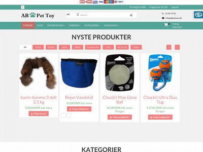 www.abpettoys.dk snapshot