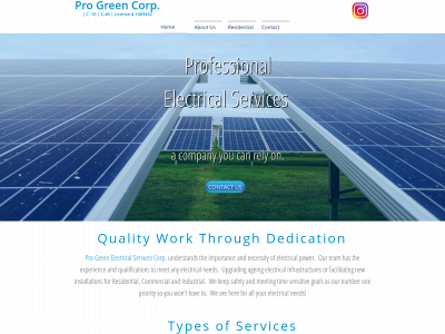 progreenelectricalservices.com snapshot