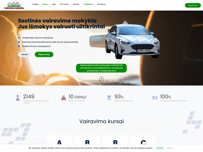 vairavimokursai.lt snapshot