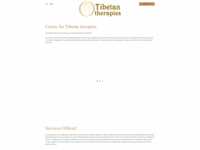 tibetantherapies.com snapshot