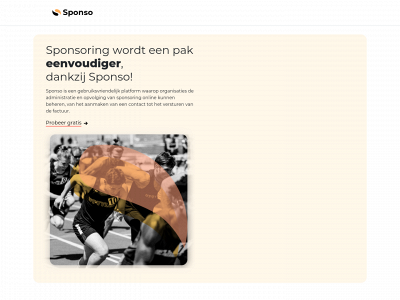 sponso.be snapshot