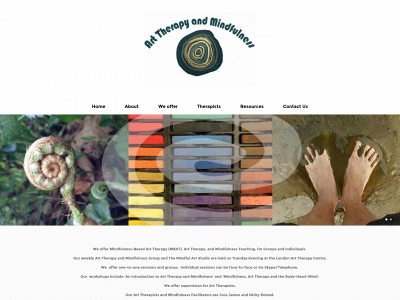 arttherapyandmindfulness.com snapshot