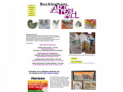 buckinghamartforall.co.uk snapshot