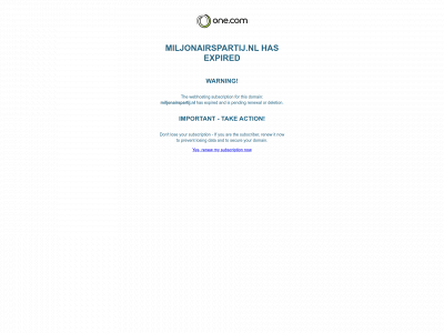 miljonairspartij.nl snapshot